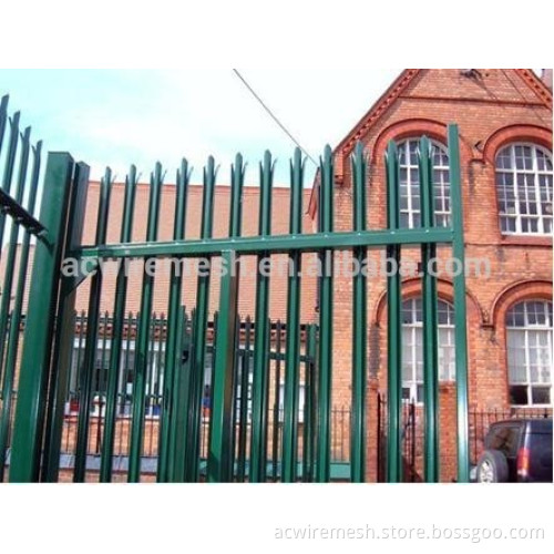 Top quality hot dipped galvanized palisade fence